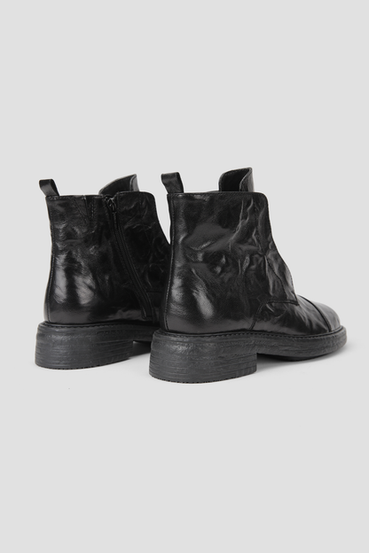 Leather Lace Up Ankle Boots