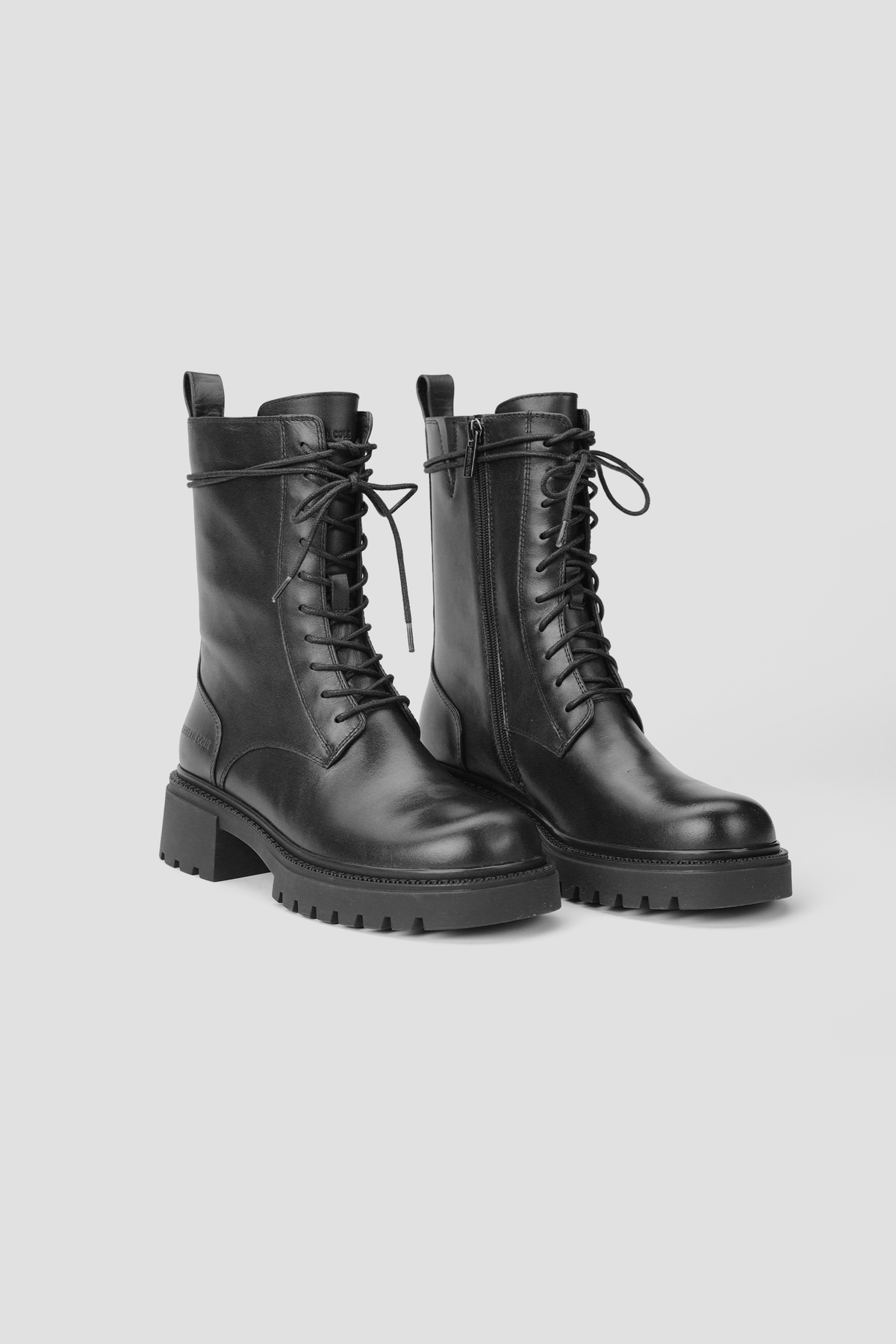 Leather Lace Up Boots