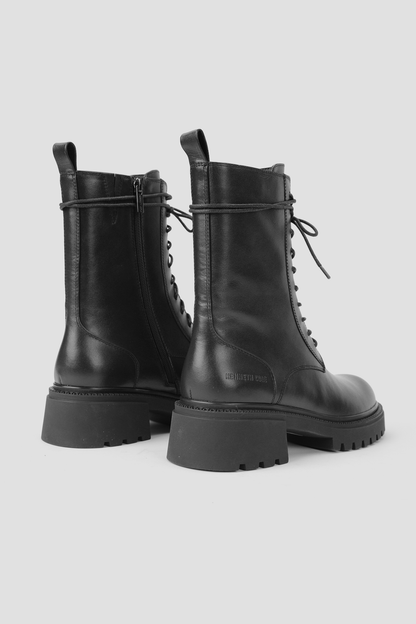 Leather Lace Up Boots
