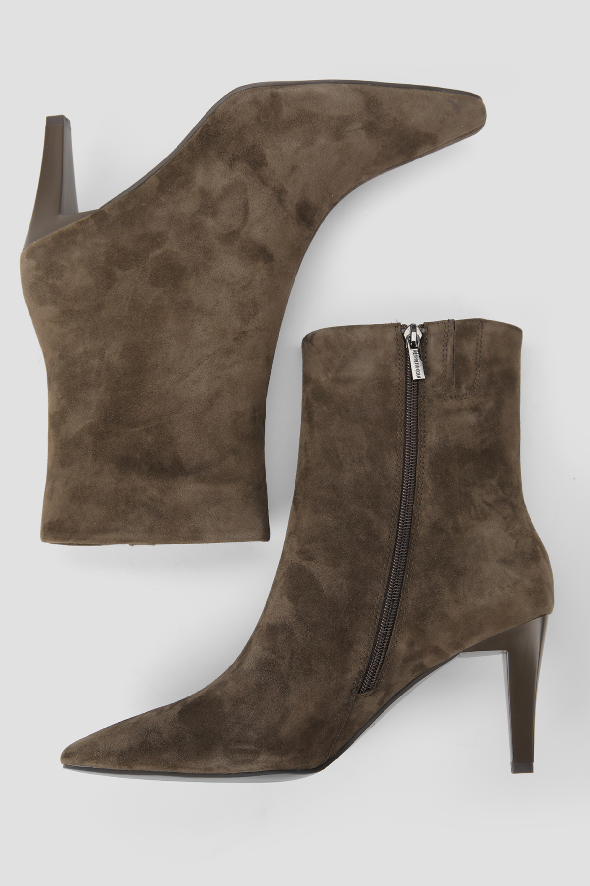 Suede Pointed Ankle Boots