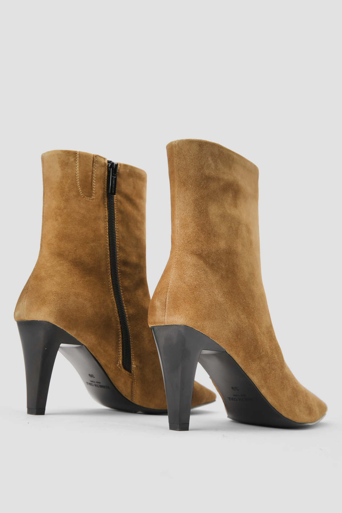 Suede Pointed Ankle Boots