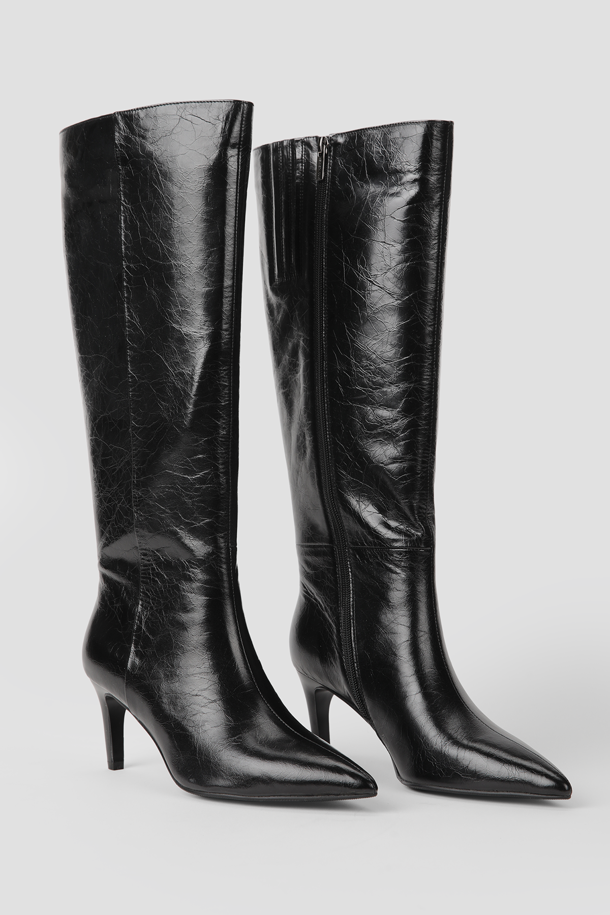 Leather Knee High Boots