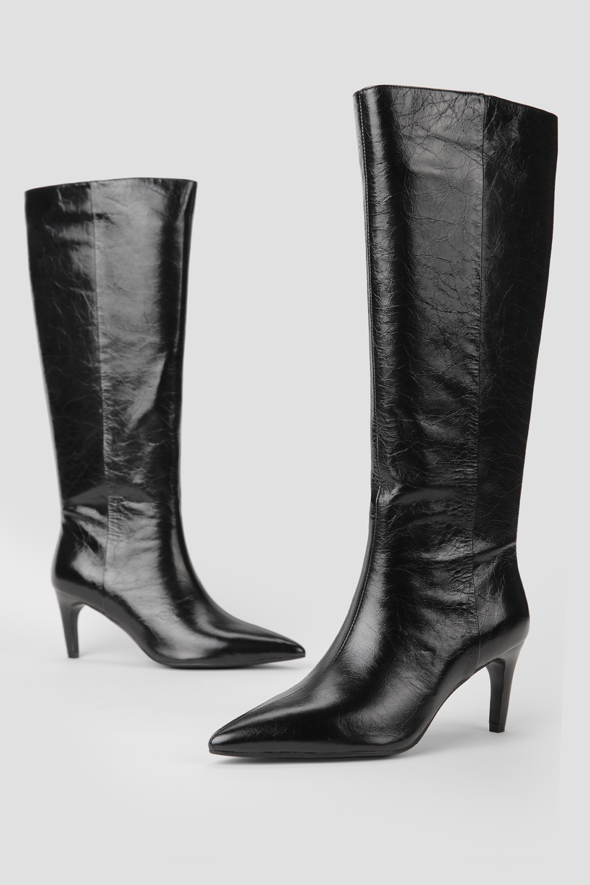 Leather Knee High Boots