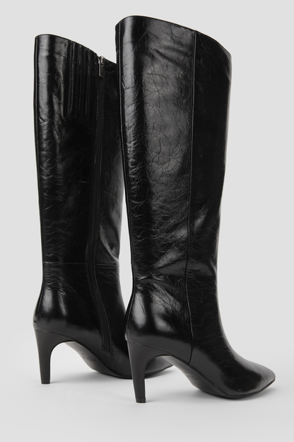 Leather Knee High Boots