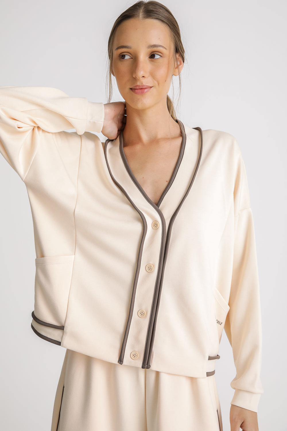 Relaxed V Neck Cardigan