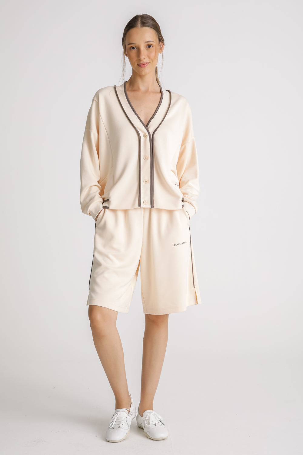 Relaxed V Neck Cardigan