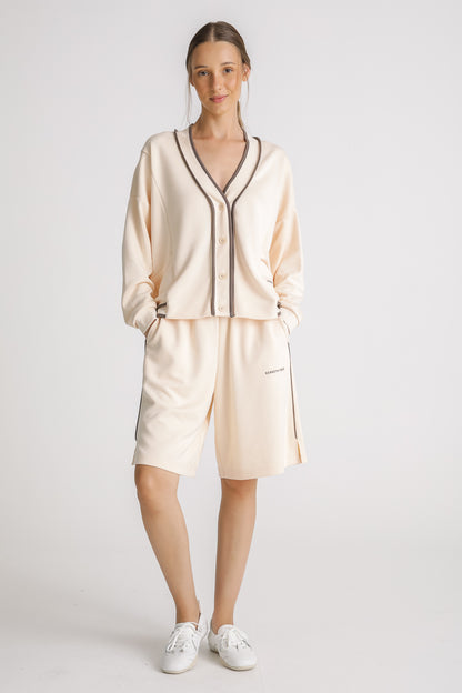 Relaxed V Neck Cardigan