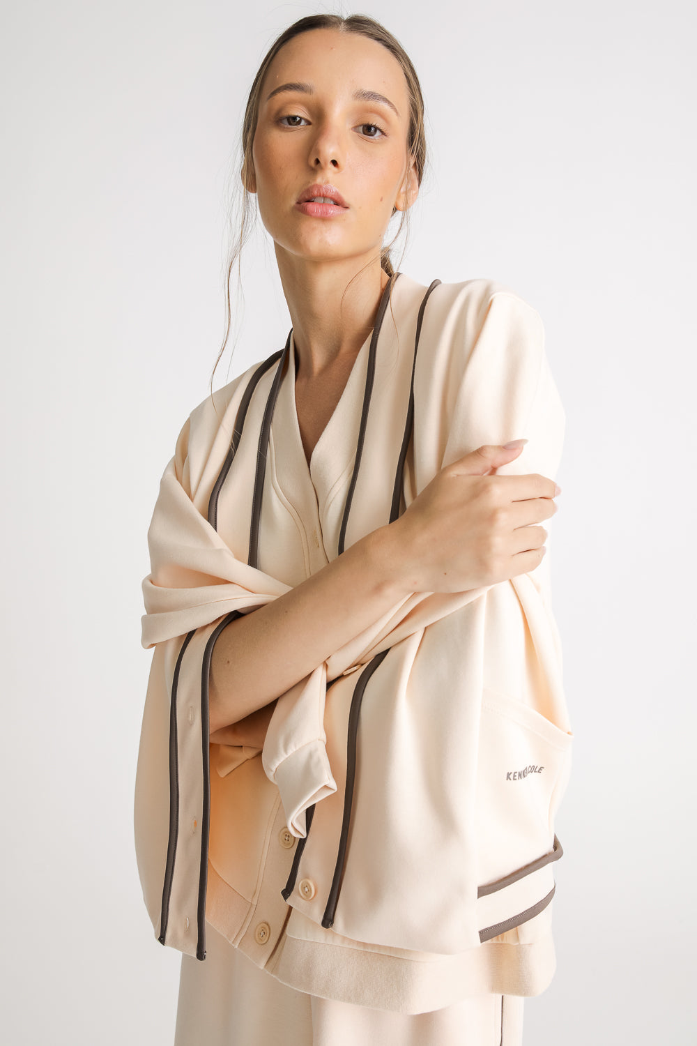 Relaxed V Neck Cardigan