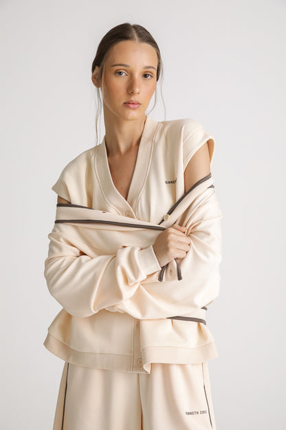 Relaxed V Neck Cardigan