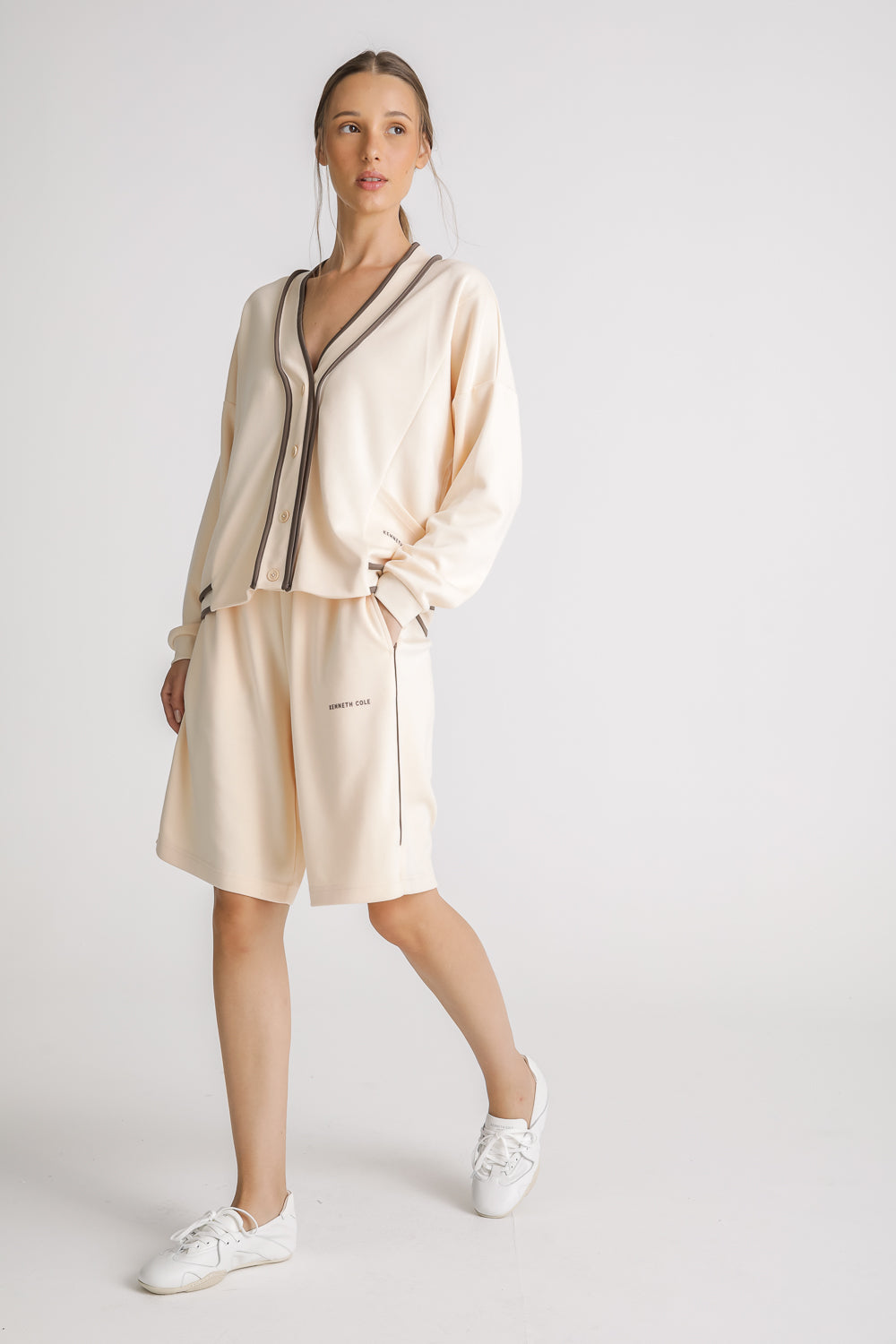 Relaxed V Neck Cardigan