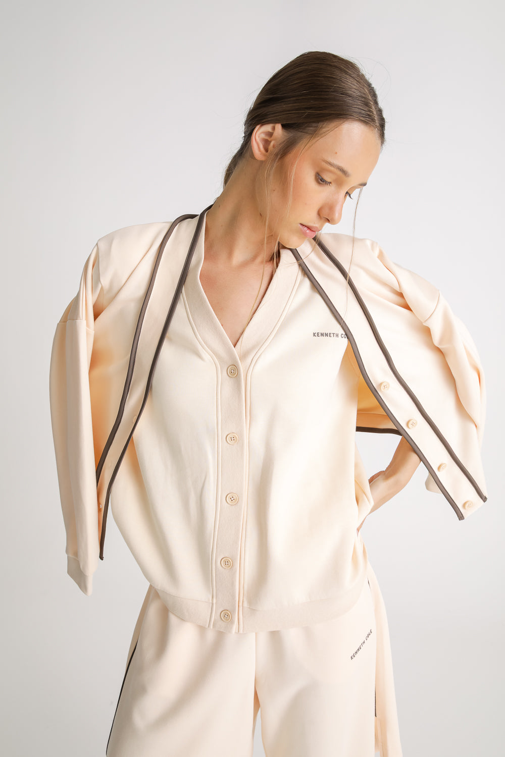Relaxed V Neck Cardigan