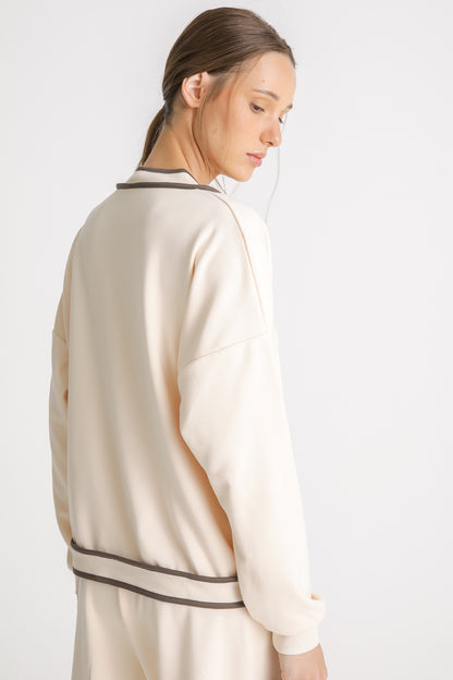 Relaxed V Neck Cardigan