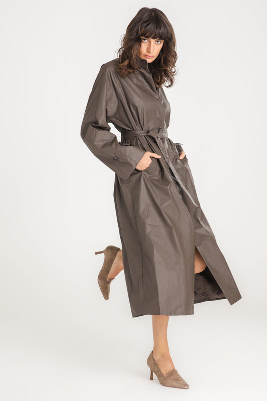 Long Coated Trench Coat