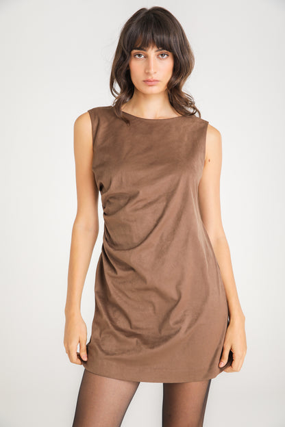 Suede Effect Dress