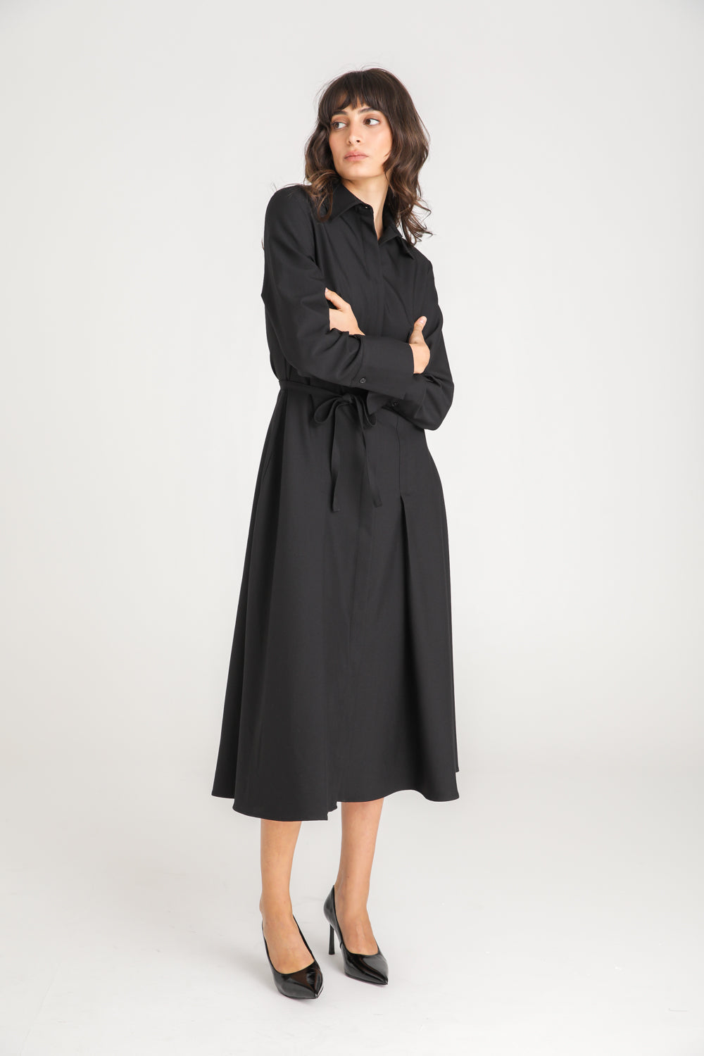 Belted Shirt Dress