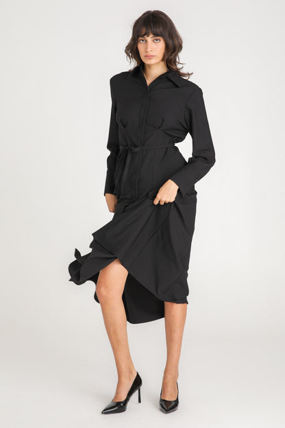 Belted Shirt Dress