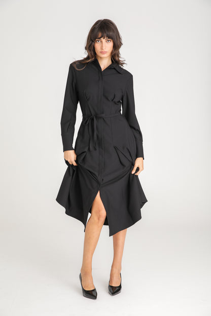 Belted Shirt Dress