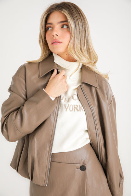 Vegan Leather Jacket