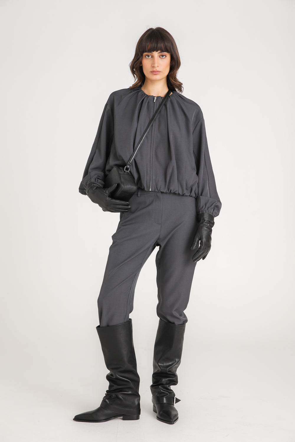 Tailored Straight Leg Pants