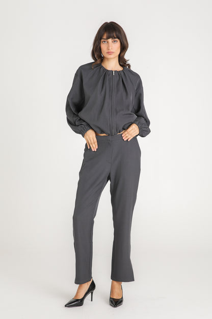 Tailored Straight Leg Pants