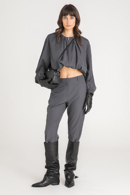 Tailored Straight Leg Pants