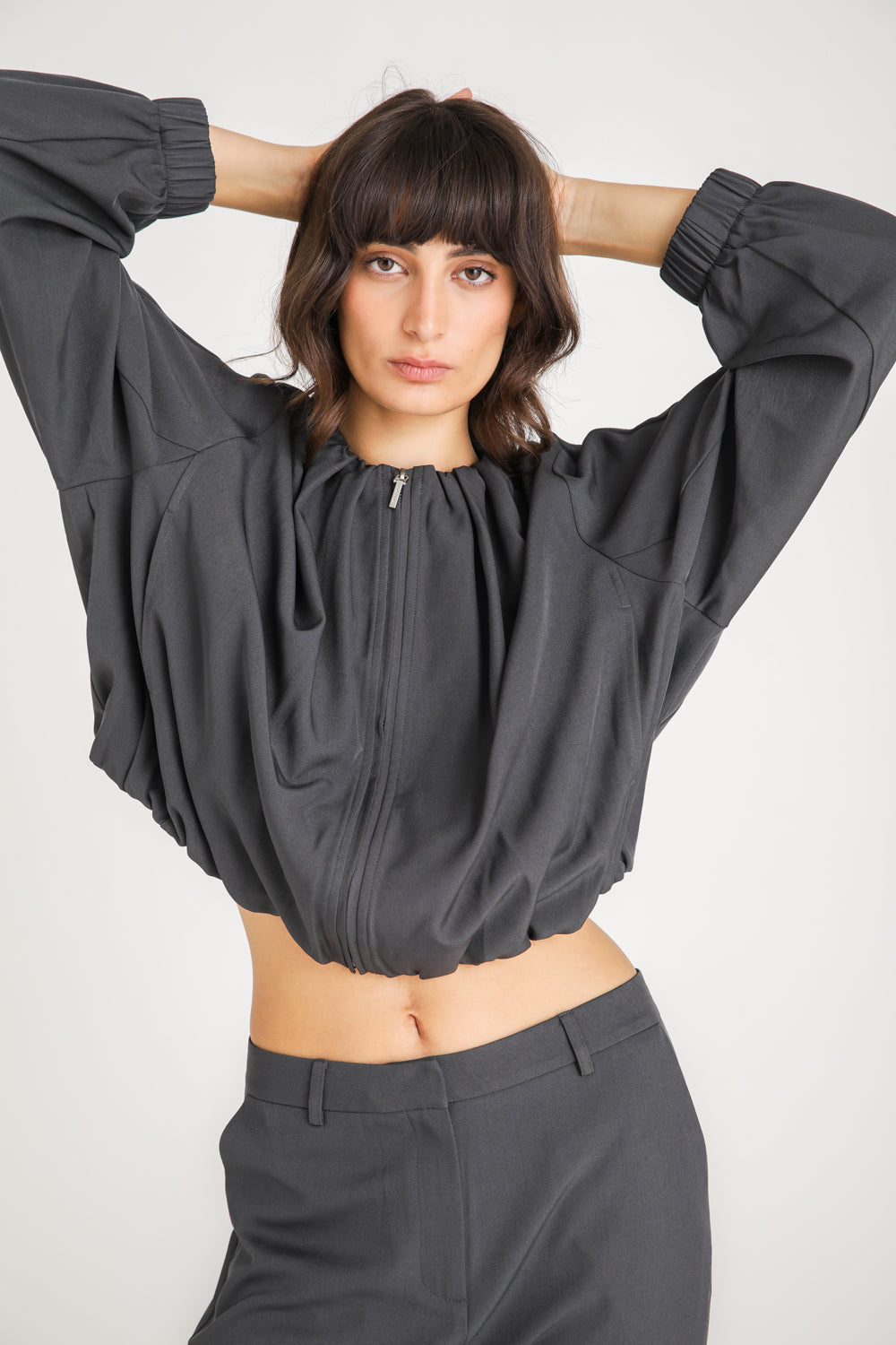 Cropped Zip Jacket