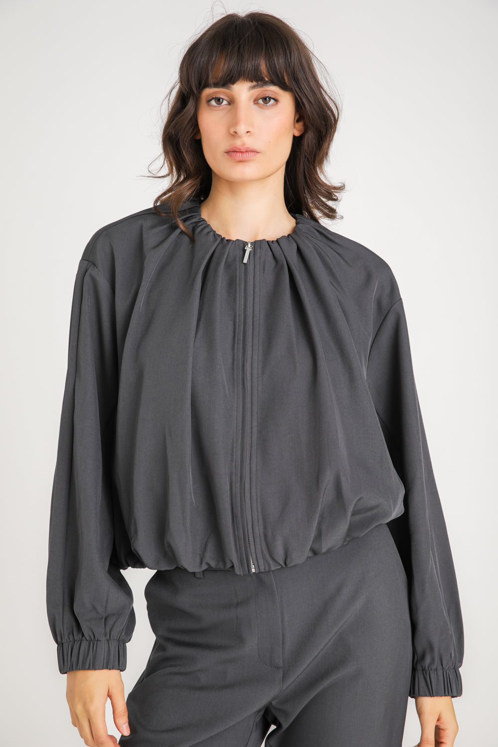 Cropped Zip Jacket