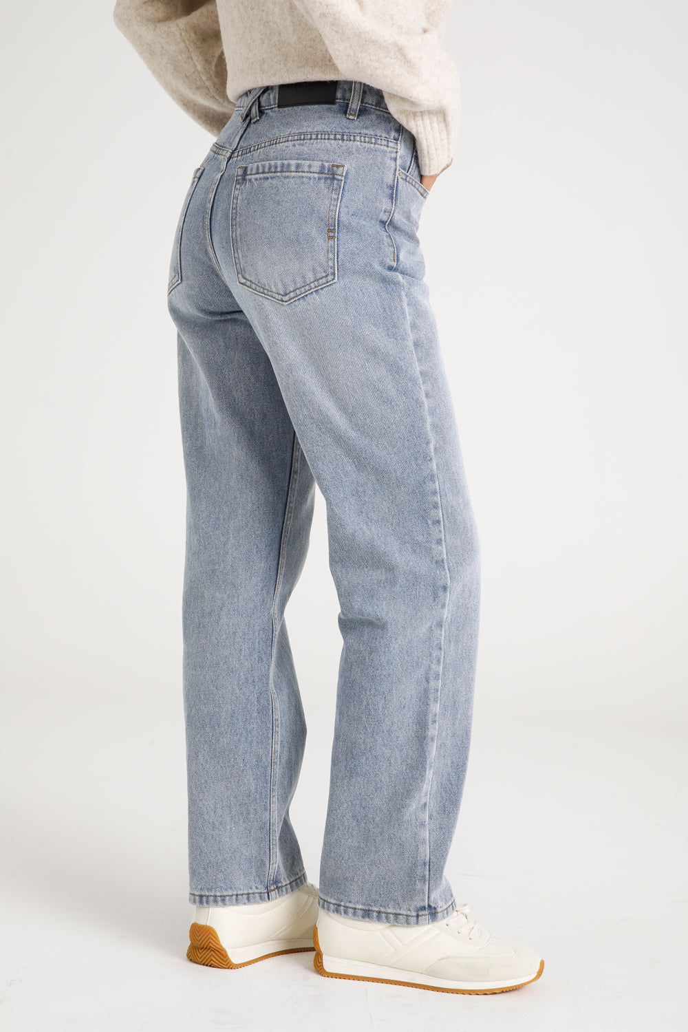 High Rise Straight Jeans
