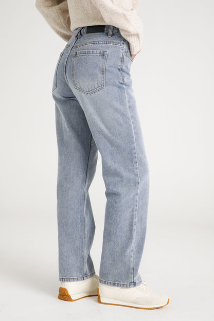 High Rise Straight Jeans