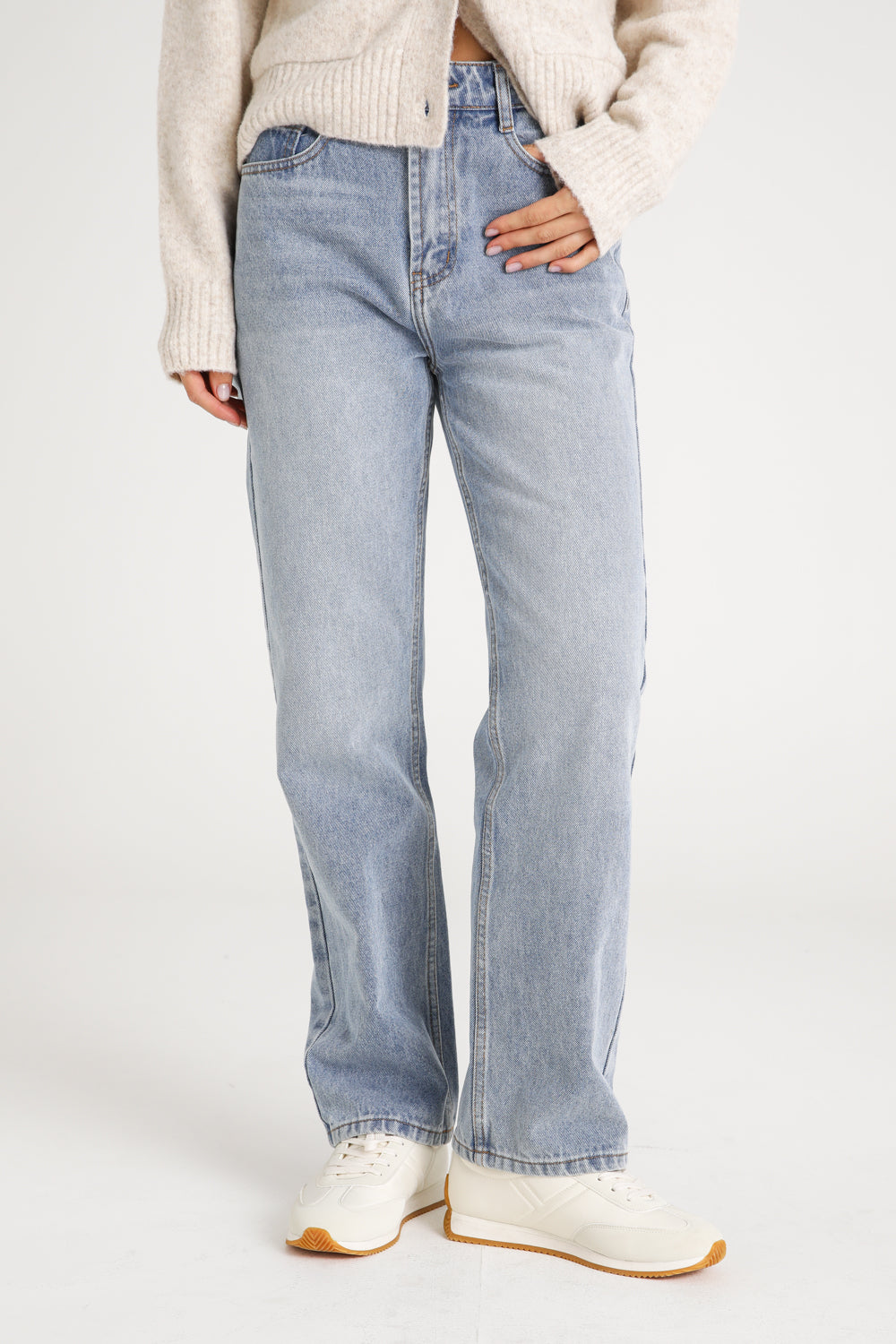 High Rise Straight Jeans