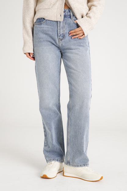 High Rise Straight Jeans