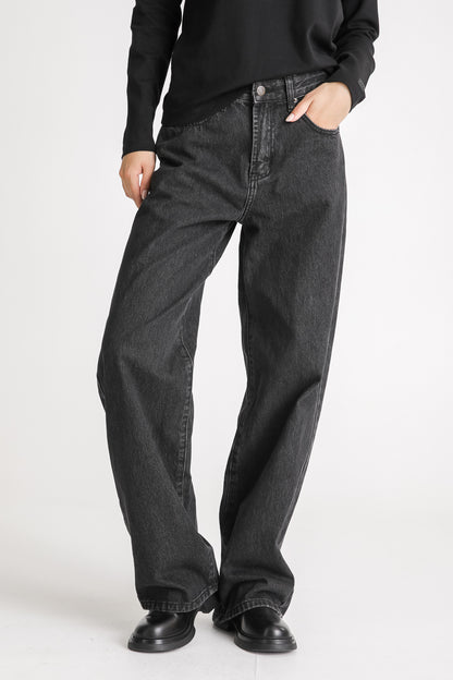 Mid Rise Cotton Jeans