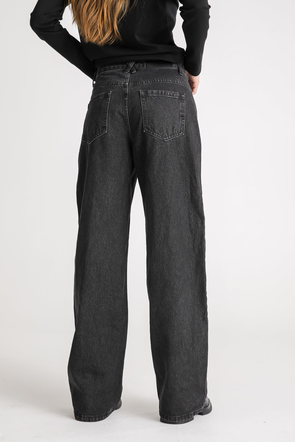Mid Rise Cotton Jeans