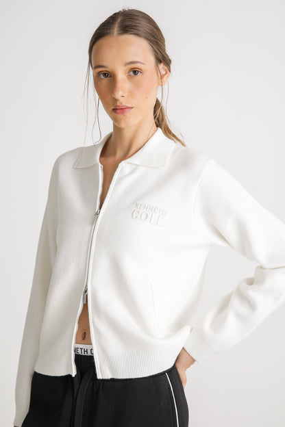 Knitted Cardigan With Zipper