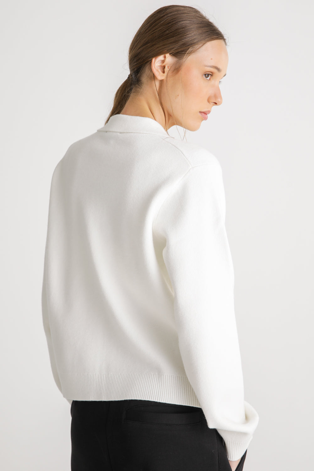Knitted Cardigan With Zipper
