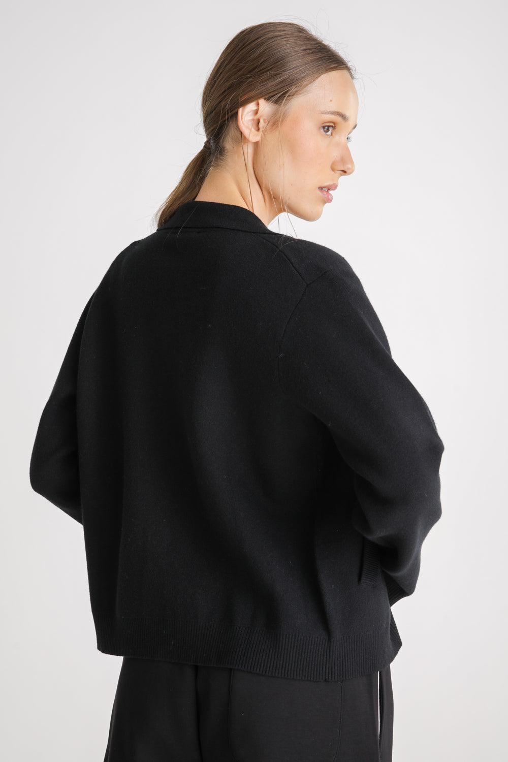 Knitted Cardigan With Zipper