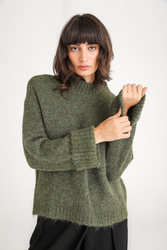 High Neck Knit Sweater