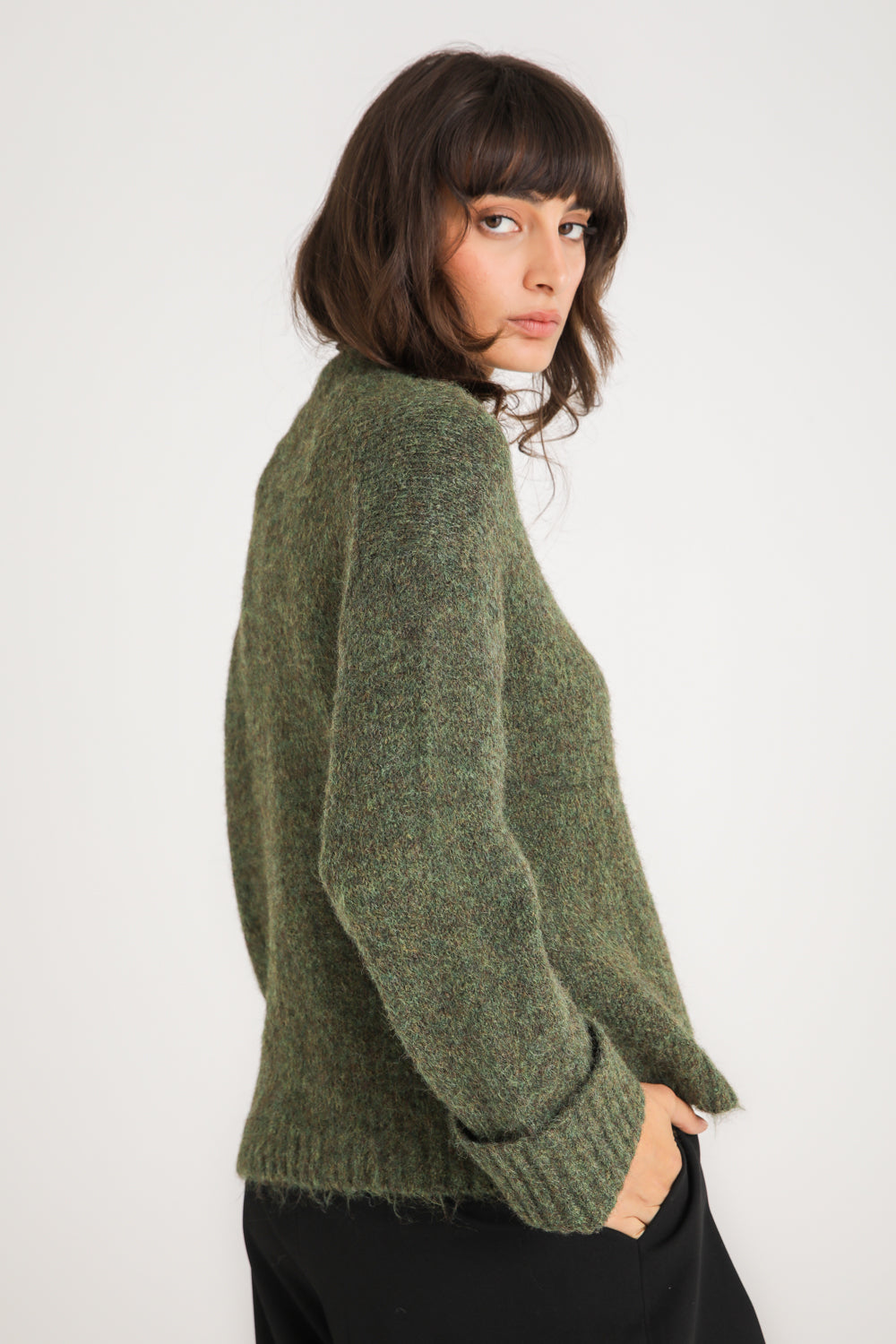 High Neck Knit Sweater