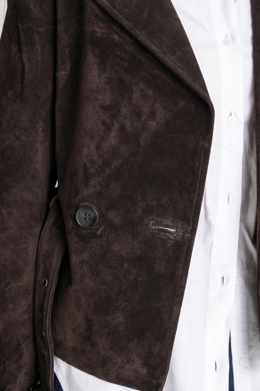 Suede Trench Coat