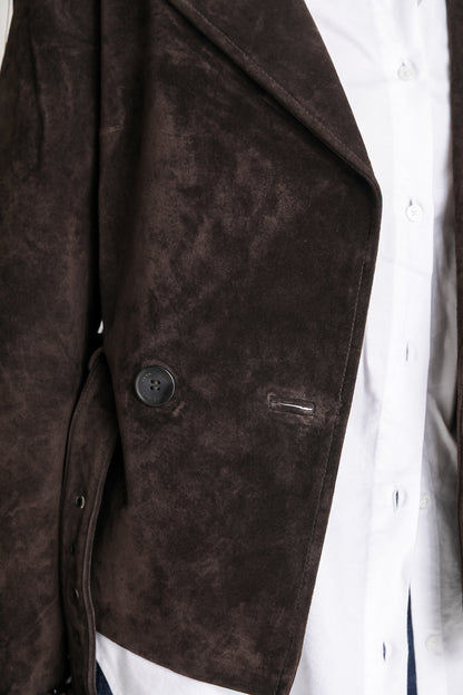 Suede Trench Coat