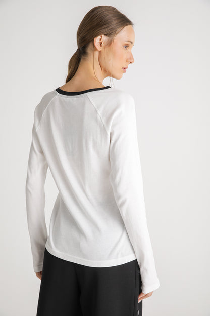 Fitted Cotton Crew Neck T Shirt