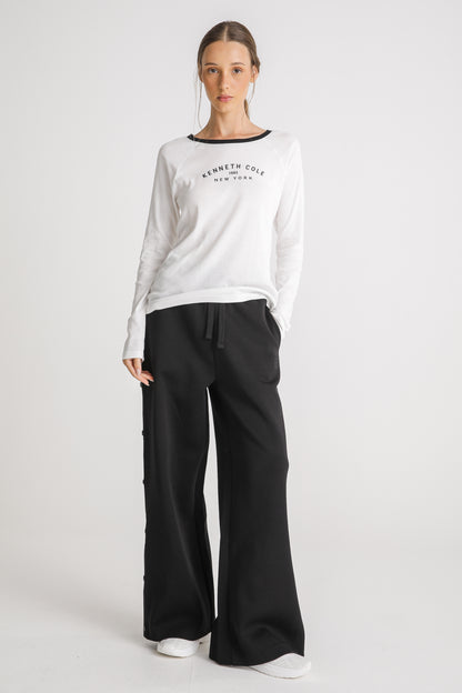 Fitted Cotton Crew Neck T Shirt