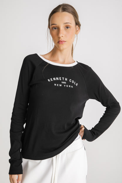 Fitted Cotton Crew Neck T Shirt