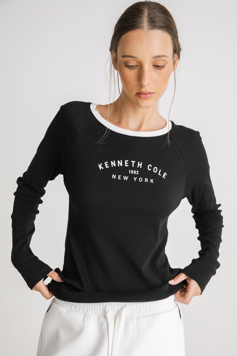 Fitted Cotton Crew Neck T Shirt