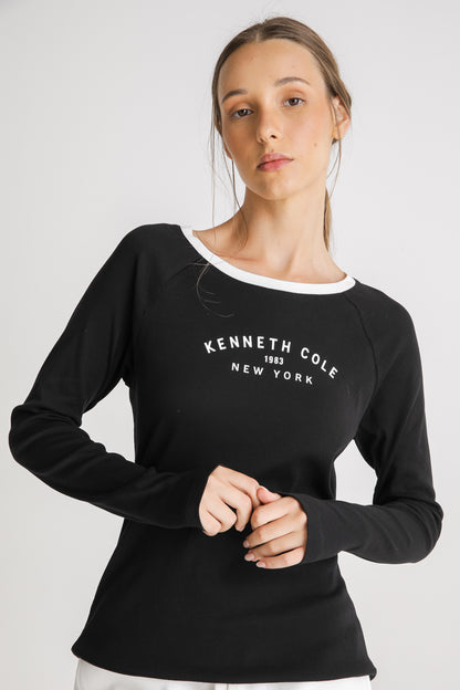 Fitted Cotton Crew Neck T Shirt