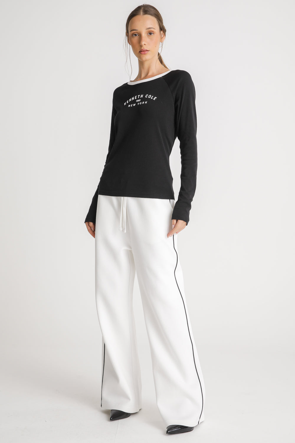Fitted Cotton Crew Neck T Shirt