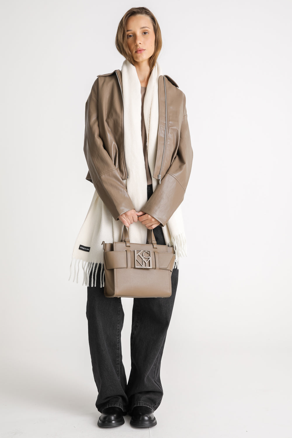 Logo Buckle Shoulder Bag