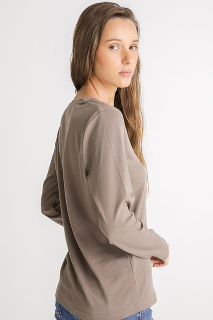 V Neck Cotton T Shirt