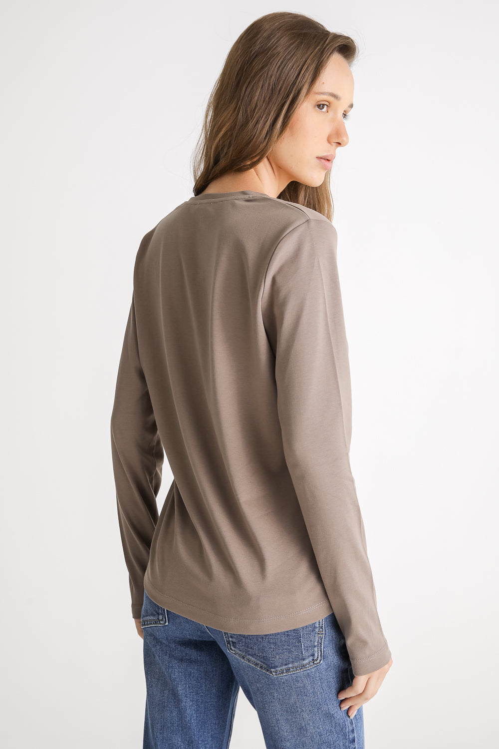 V Neck Cotton T Shirt