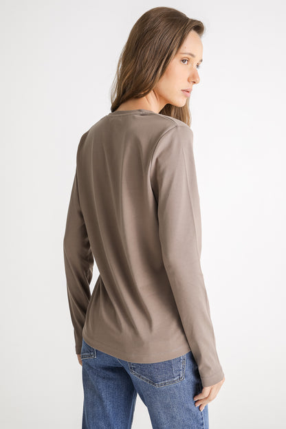 V Neck Cotton T Shirt